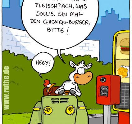 öfter Comic Ruthe Chickenburger Drive-In